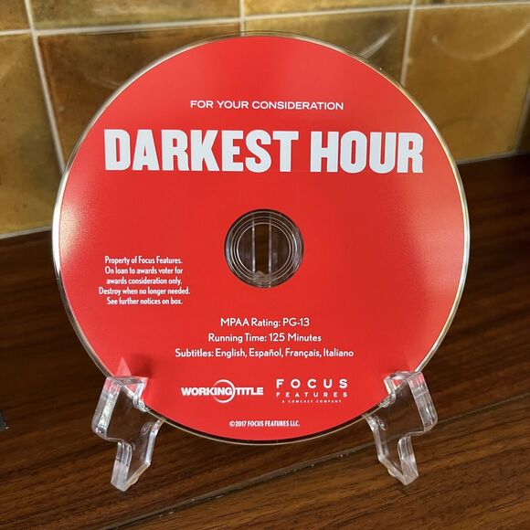 Darkest Hour DVD 2017 Focus Features FYC SAG Awards Screener - Picture 4 of 5